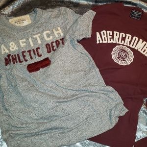 2 men's Abercrombie shirts